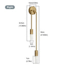 Applique murale LED nordique moderne – Applique minimaliste or et noir