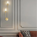 Applique murale LED nordique moderne – Applique minimaliste or et noir