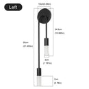 Applique murale LED nordique moderne – Applique minimaliste or et noir