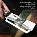 Couteau à éplucher en acier inoxydable avec manche en bois