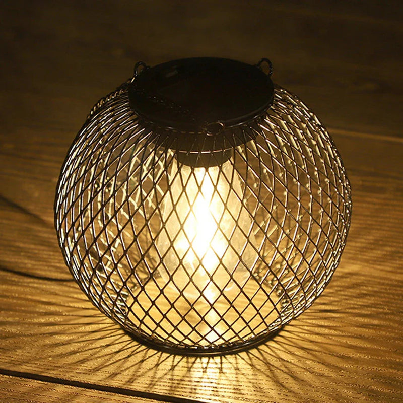 Lanterne solaire suspendue d'extérieur à LED étanche