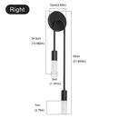 Applique murale LED nordique moderne – Applique minimaliste or et noir