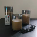 Bougie LED rechargeable par USB avec télécommande