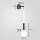 Applique murale LED minimaliste – Lampe de chevet élégante en verre